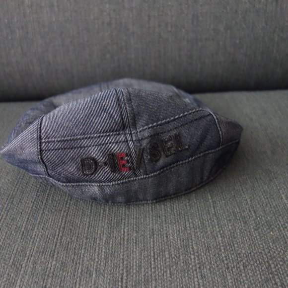 Diesel Pro V HP Cabbie Style Blue Denim Hat Size 11 - Picture 4 of 16